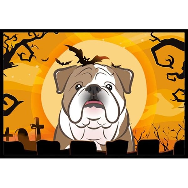 Carolines Treasures BB1777MAT Halloween English Bulldog Indoor & Outdoor Mat; 18 x 27 in. BB1777MAT - main